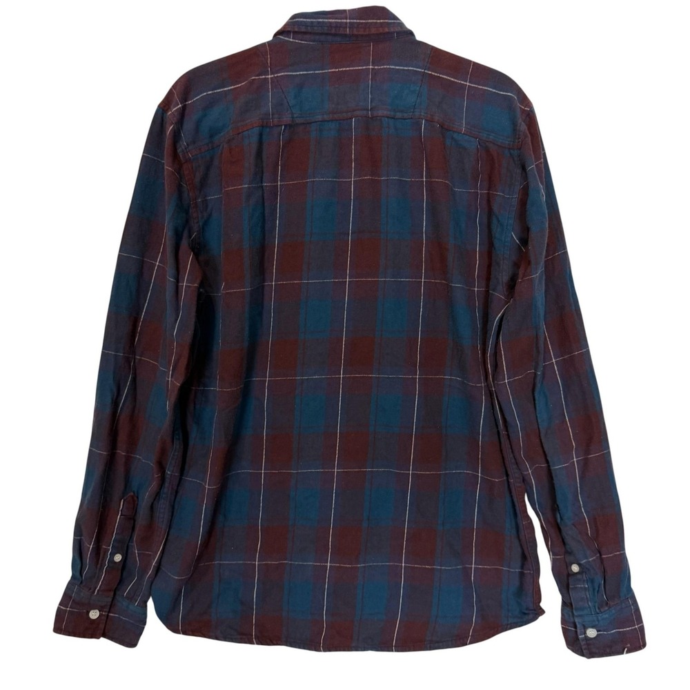 44MM Shirt Mens Large Multicolor Plaid Flannel Long Sleeve Button Front Casual